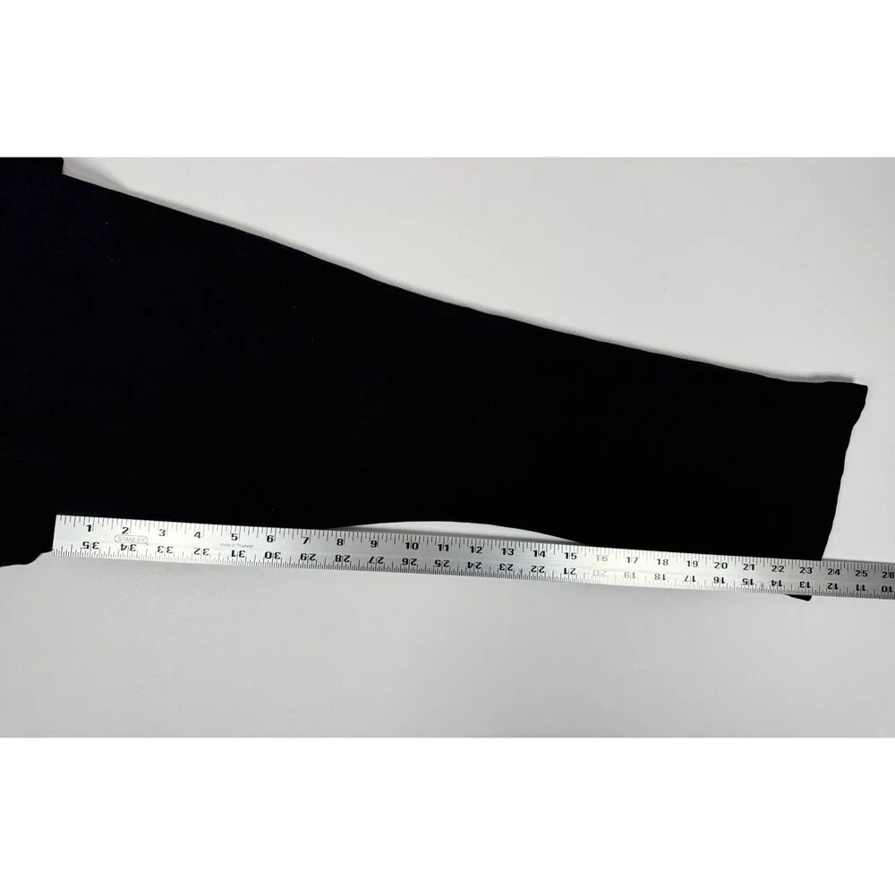 American Giant Pants Womens‎ 8 Black Cropped Flare Modal Stretch Made in USA